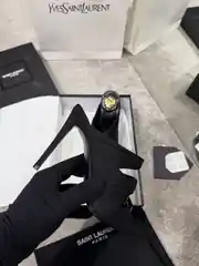 YSL Emilie Mules Kadın Topuklu Terlik 4