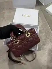 Dior Mini Lady D-Joy Bordo Kadın Deri Çanta 4