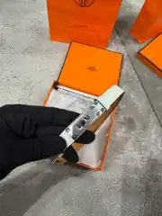 Hermes Kelly 18 Beyaz Kadın Deri Kemer 2
