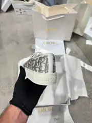  Dior Walk'n'Dior Gri Kadın Kanvas Sneaker 4