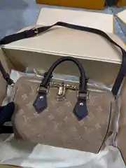 Louis Vuitton Speedy Bandouliere 25 Kadın Süet Çanta 2