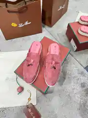 Loro Piana  Summer Charms Walk Mules Kadın Deri Terlik 1