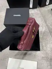 Chanel Bordo Vanity Kadın Deri Çanta 3