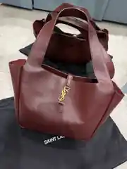 YSL Le 5 à 7 Bea Tote Bordo Kadın Deri Çanta 2
