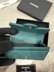 Chanel Yeşil Kadın Deri Cüzdan 2