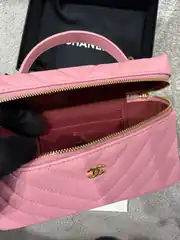 Chanel Pembe Vanity Kadın Deri Çanta 4