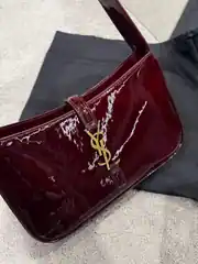 YSL Le 5 À 7 In Patent Bordo Çanta 2