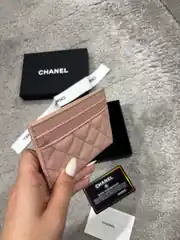 Chanel Pembe Deri Kartlık 3