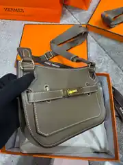 Hermes Jypsiere Mini Etoupe Kadın Deri Çanta 3