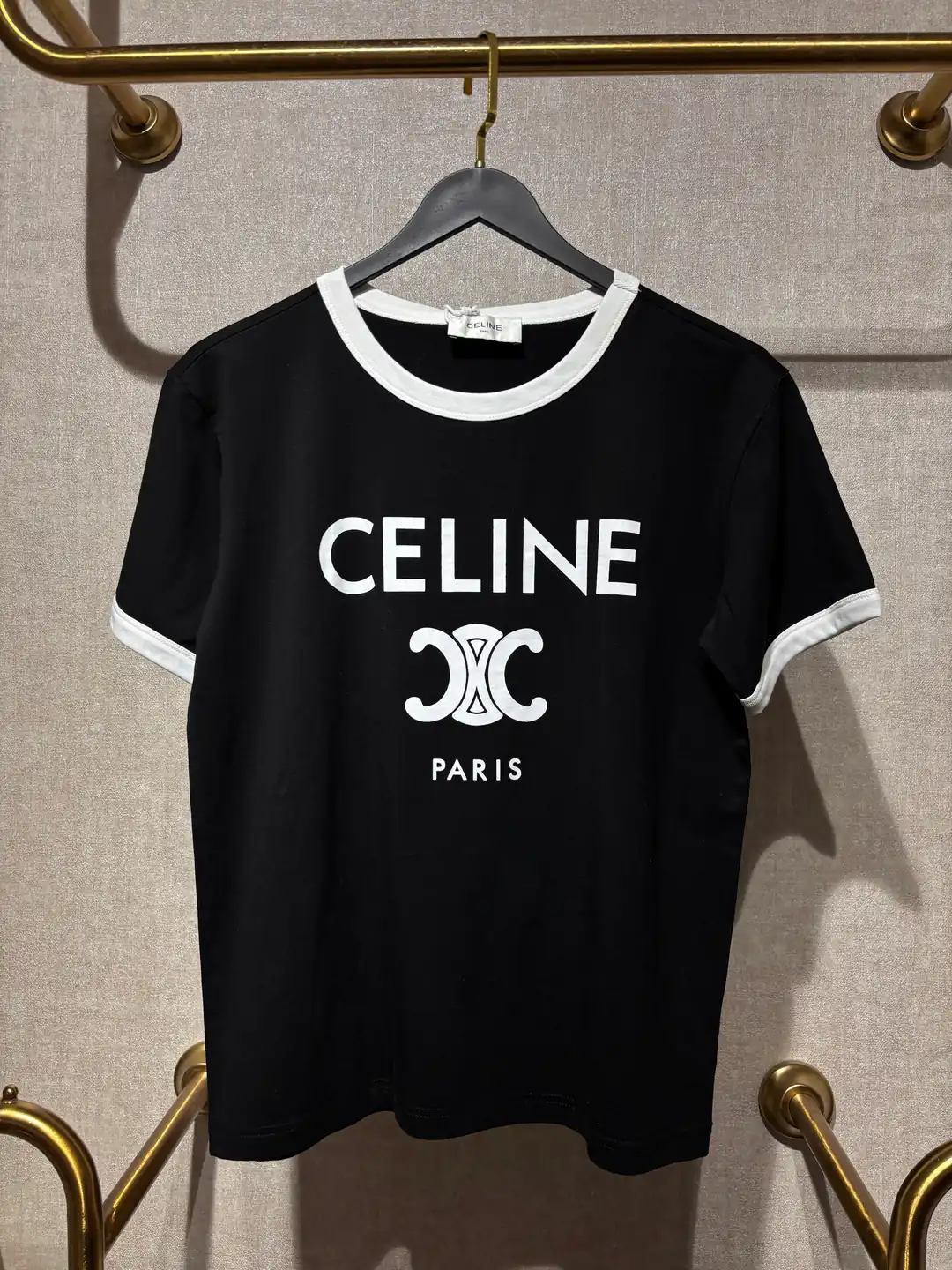 Celine Siyah Kadın Tişört