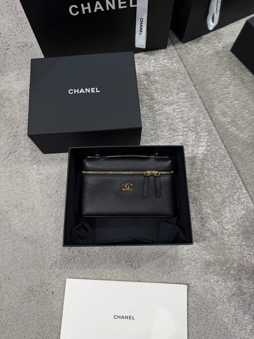 Chanel Siyah Vanity Kadın Deri Çanta