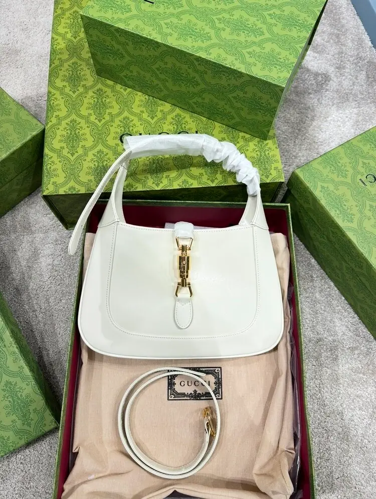 Gucci Jackie Small Shoulder Beyaz Çanta