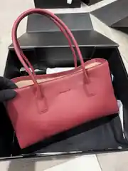 Chanel Shopping Small Bordo Kadın Deri Çanta 3