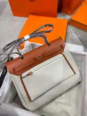 Hermes Herbag Zip Canvas Çanta 4