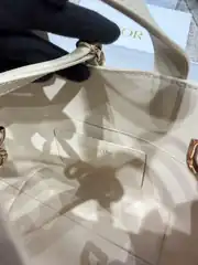 Dior Krem Small Toujors Vertical Kadın Deri Çanta 5