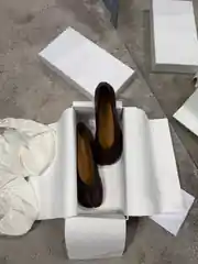 Maison Margiela Tabi Kahve Kadın Deri Babet 1