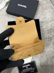Chanel Bej Kadın Deri Cüzdan 2