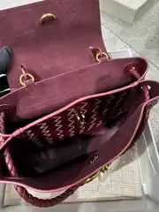 Bottega Veneta Small Ciao Ciao Bordo Kadın Deri Çanta 4