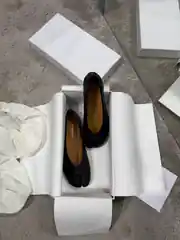  Maison Margiela Tabi Siyah Kadın Deri Babet 1