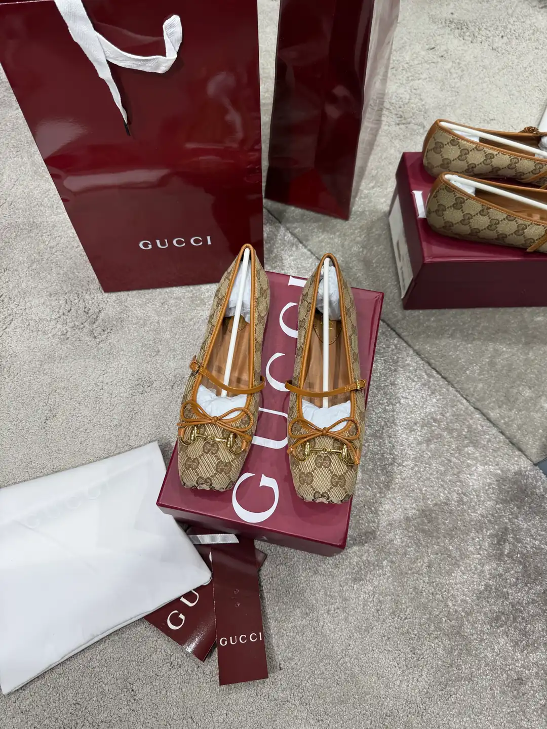 Gucci Canvas Kadın Babet