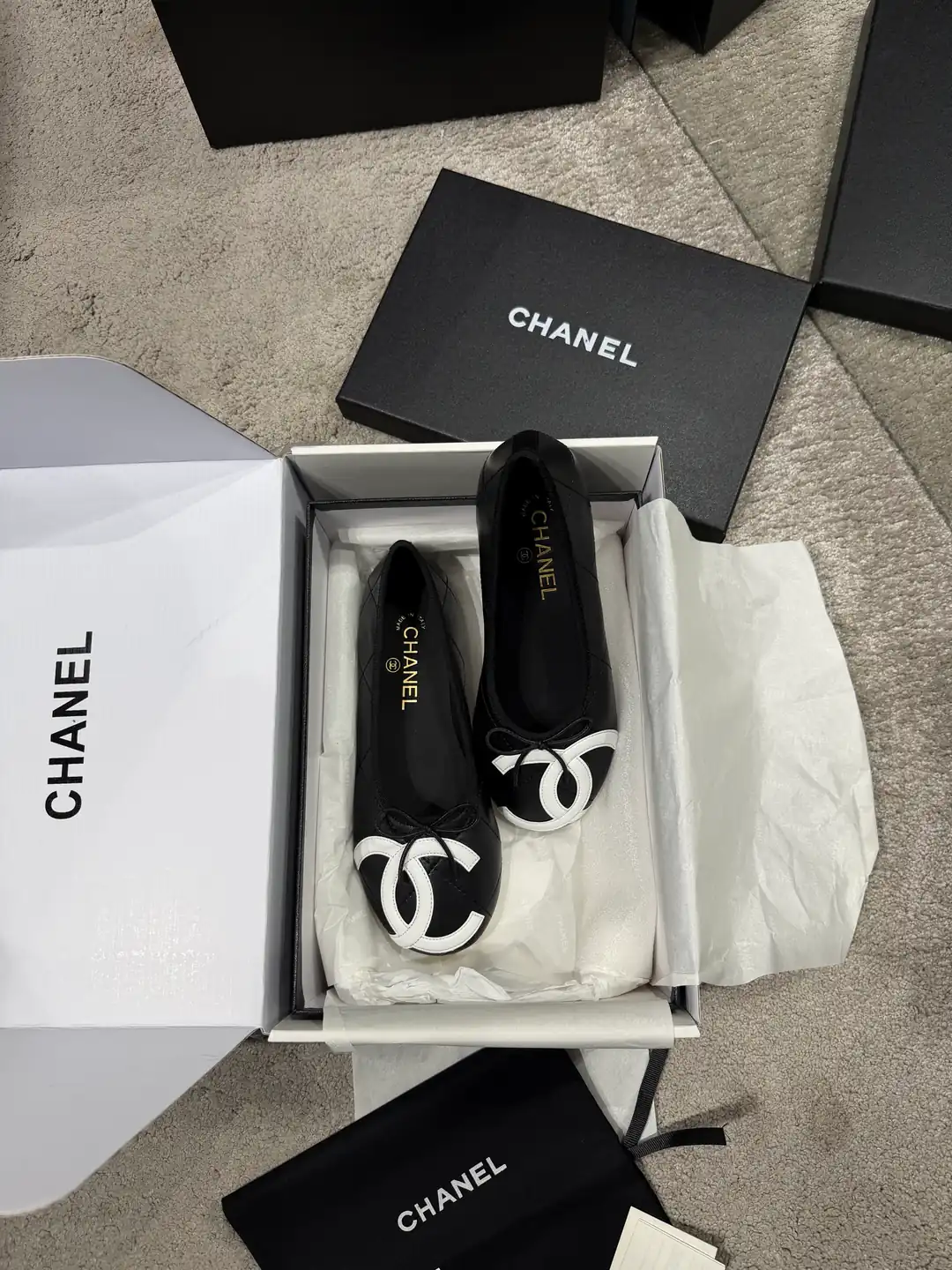 Chanel Coco Beach Siyah Kadın Deri Babet