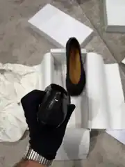  Maison Margiela Tabi Siyah Kadın Deri Babet 4