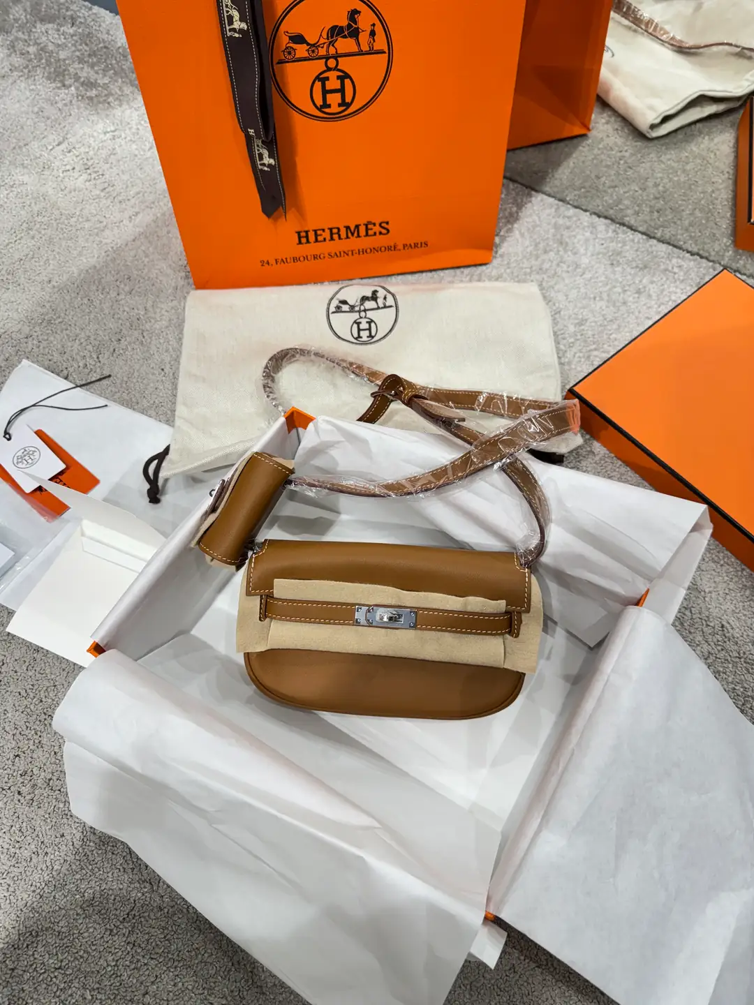 Hermes Kelly Moove Taba Kadın Deri Çanta