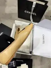 Chanel Coco Beach Bej Kadın Deri Babet 4