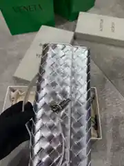 Bottega Veneta Andiamo Sılver Kadın Deri Clutch 3
