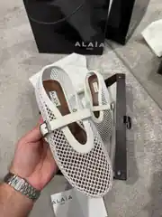 Alaia Mary Jane Beyaz Kadın Babet 2