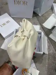 Dior Krem Small Bow Kadın Deri Çanta 4