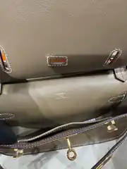 Hermes Jypsiere Mini Etoupe Kadın Deri Çanta 6