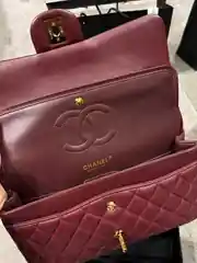 Chanel Klasik Medium Bordo Kadın Deri Çanta 3
