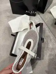 Alaia Mary Jane Beyaz Kadın Babet 3
