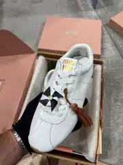 Miu Miu Plume Beyaz Deri Kadın Sneaker 6