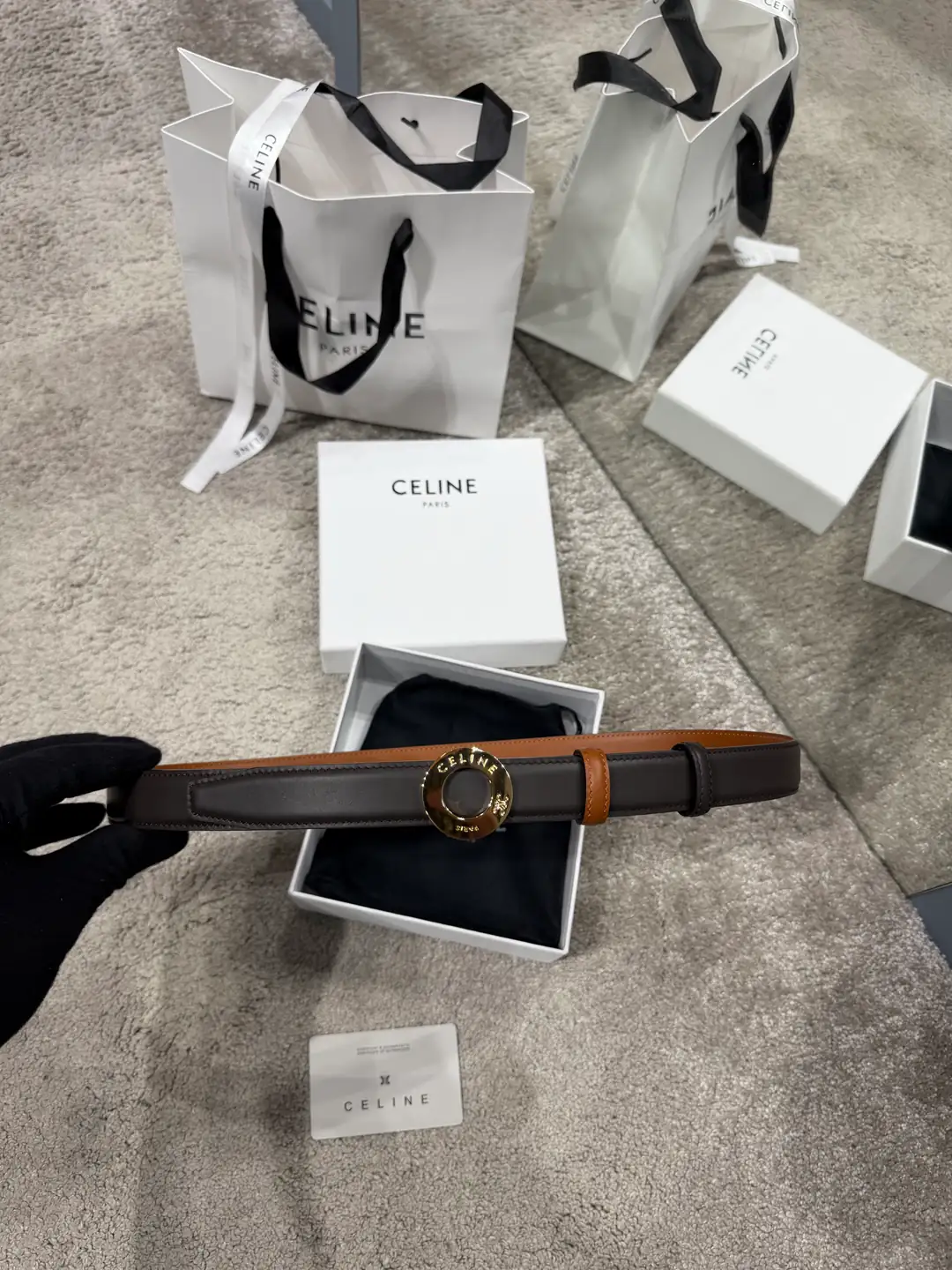 Celine Tokalı Çift Taraflı 25mm Kadın Kemer