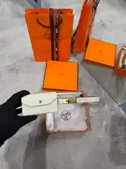 Hermes Kelly Pocket 18 Beyaz Kadın Deri Kemer 1