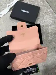 Chanel Pembe Kadın Deri Cüzdan 2