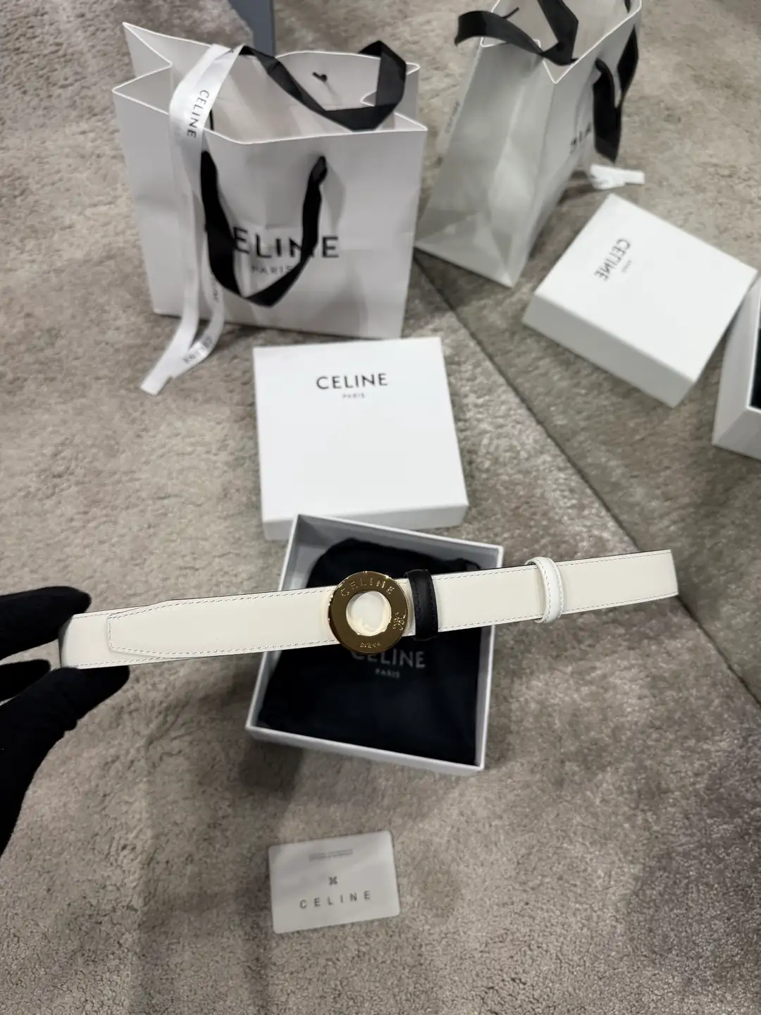 Celine Tokalı Çift Taraflı 25mm Kadın Kemer