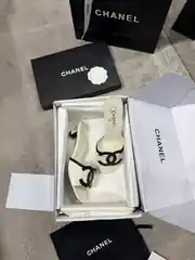 Chanel Coco Beach Beyaz Kadın Deri Topuklu Terlik 1
