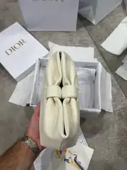 Dior Krem Small Bow Kadın Deri Çanta 3