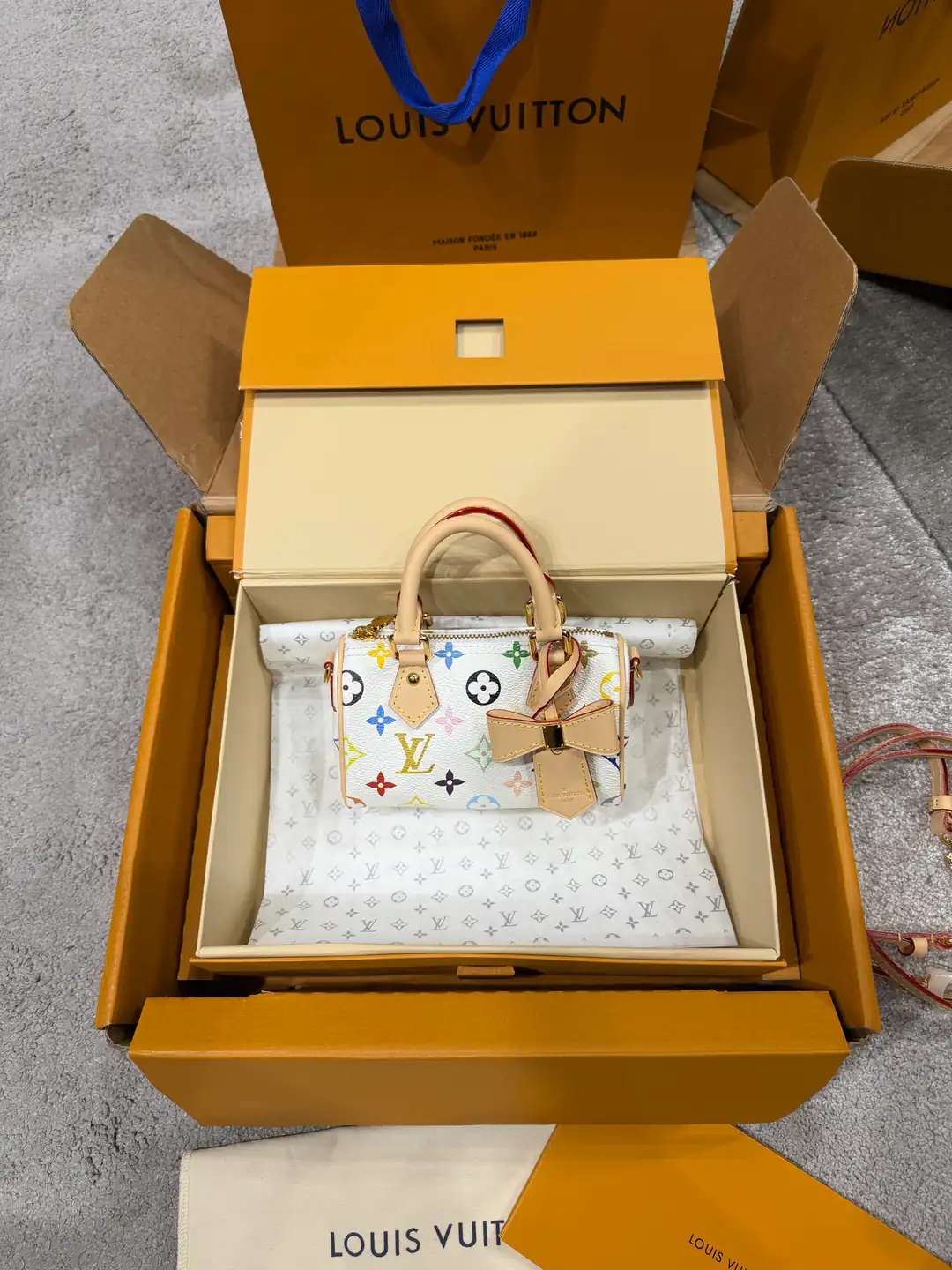 Louis Vuitton Nano Speedy Kadın Deri Çanta