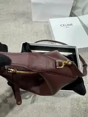 Celine Teen Lulu Bordo Kadın Deri Çanta 4