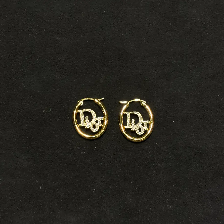 Dior Gold Pırlanta Küpe