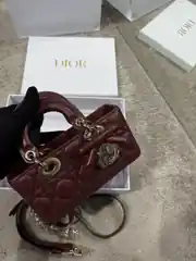 Dior Mini Lady D-Joy Bordo Kadın Deri Çanta 2