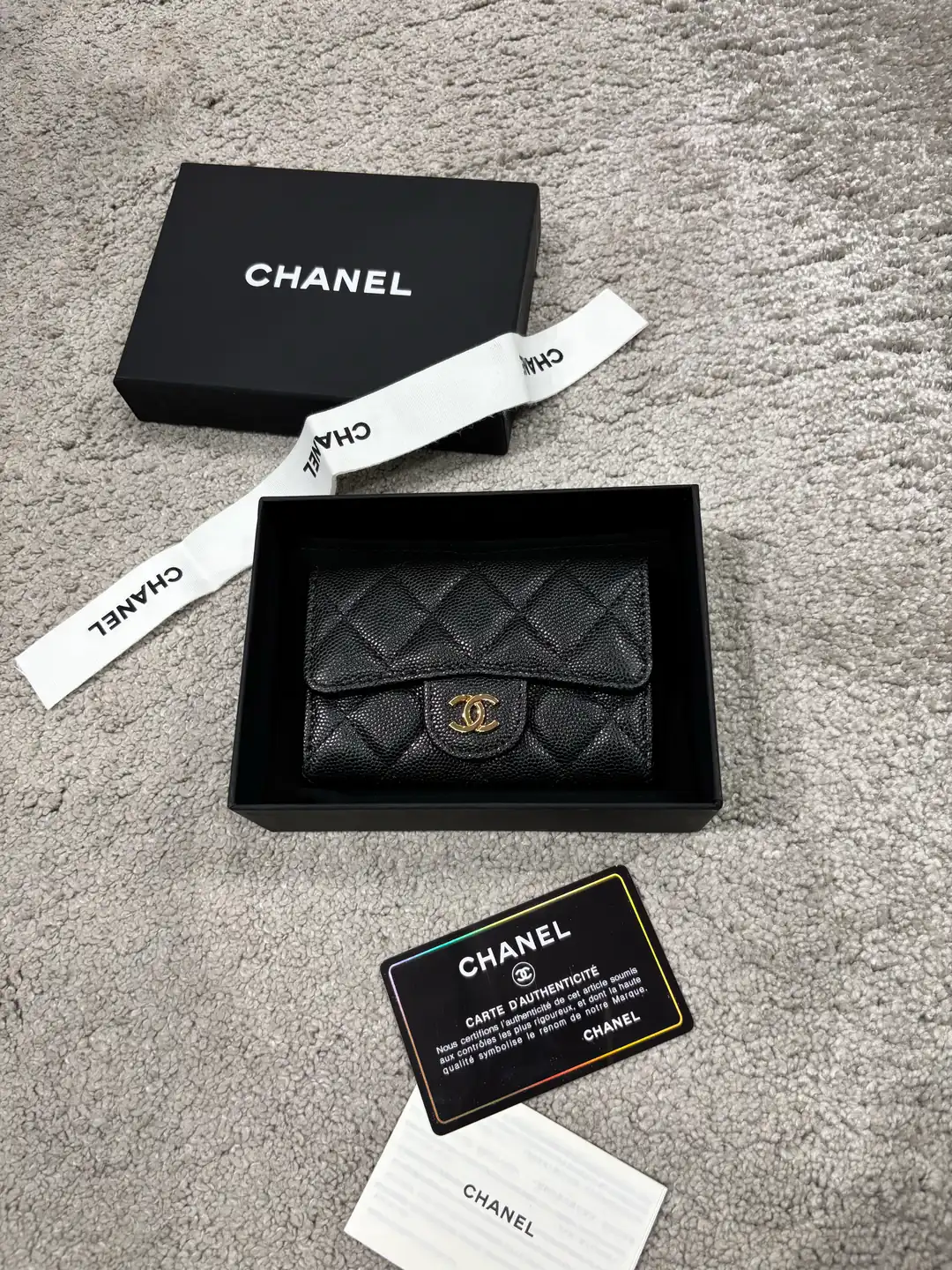 Chanel Siyah Kadın Deri Cüzdan
