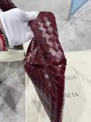 Bottega Veneta Hop Bordo Kadın Deri Çanta 2