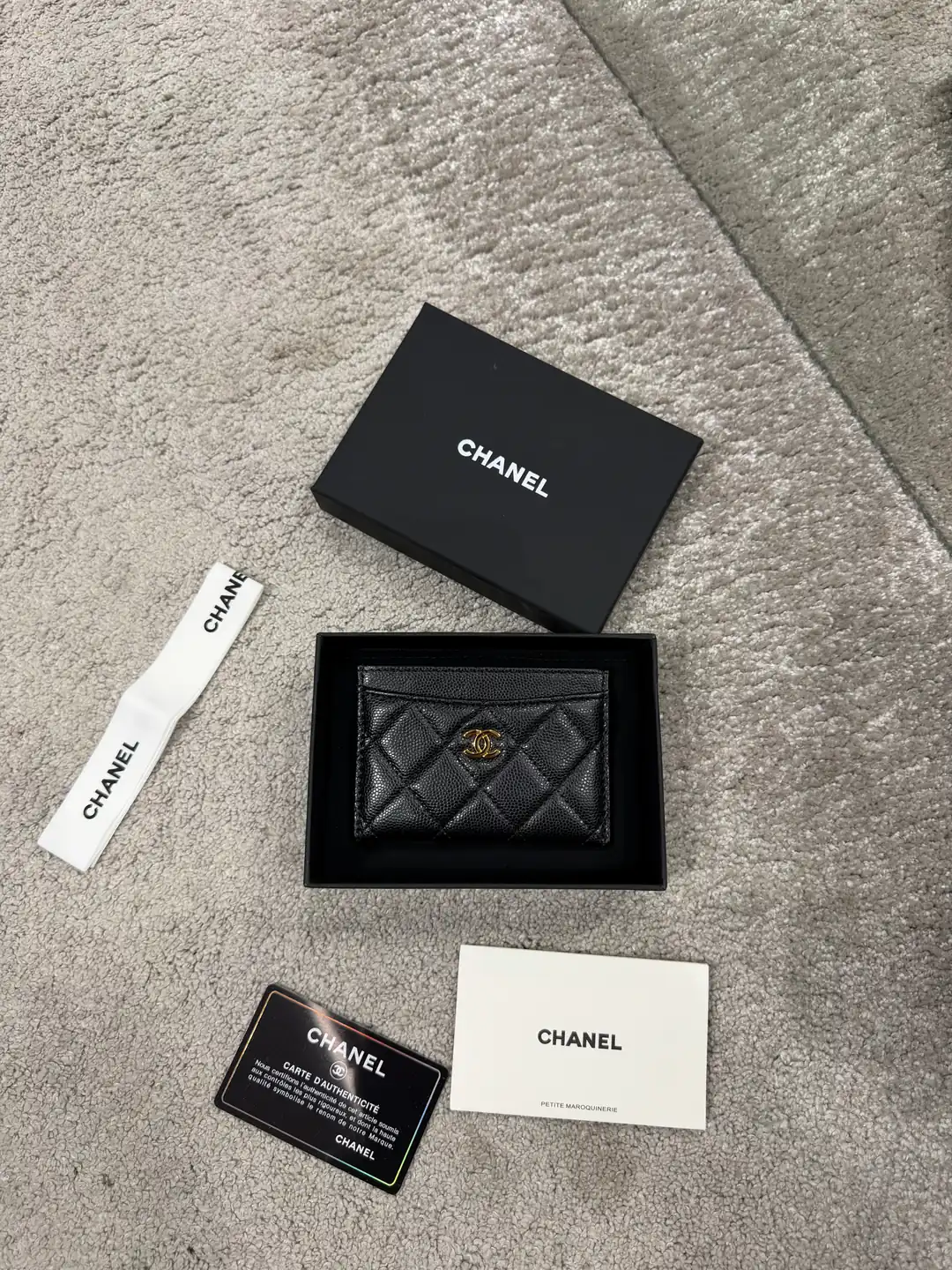 Chanel Siyah Deri Kartlık