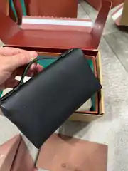 Loro Piana Extra Pocket L19 Siyah Kadın Deri Çanta 5