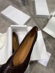  Maison Margiela Tabi Kahve Kadın Deri Babet 4